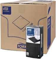 Servetten Tork 477929 Cocktail 2laags 24x24cm zwart 200st.-2