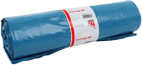 Afvalzak Quantore LDPE T50 240L blauw 10 stuks