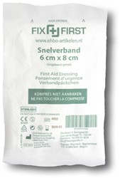 Snelverband gerold 6x8cm pk/10