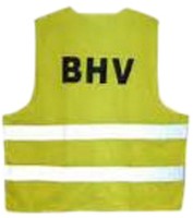 Veiligheidsvest BHV geel