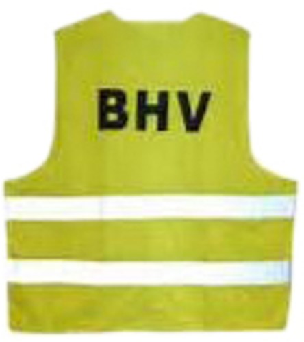 Veiligheidsvest BHV geel