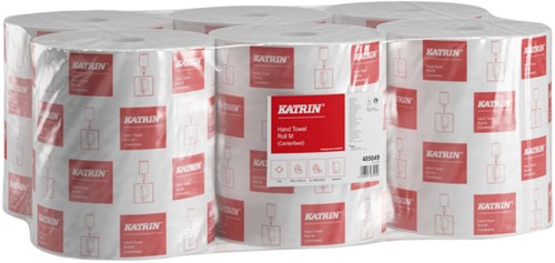 Handdoekrol Katrin Centerfeed M 485049 1laags 21cmx300m doos/6-2