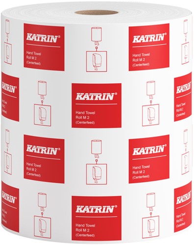 Handdoekrol Katrin Centerfeed M2 481911 2laags 21cmx152m doos/6
