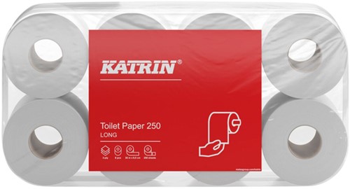 Toiletpapier Katrin 104872 250 3laags 48rollen/250vel