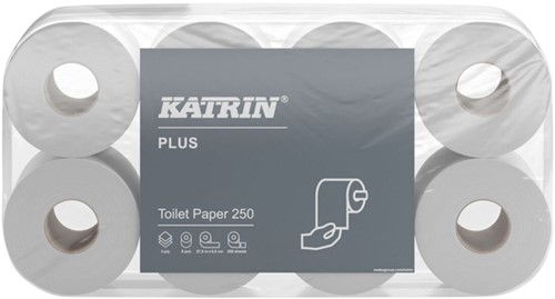 Toiletpapier Katrin 11711 Plus 250 3laags 72rollen/250vel