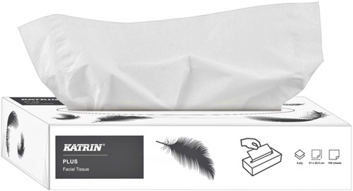 Facial tissue's Katrin 11797 doos à 100 stuks.