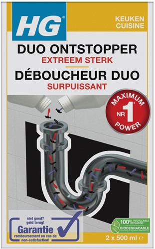 Afvoerontstopper Duo HG 2x500ml
