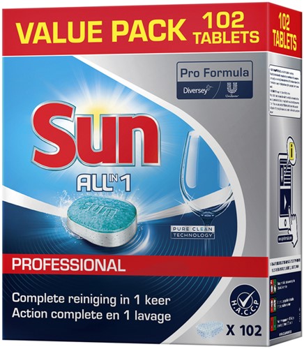 Vaatwastabletten Sun Professional All-in-one ds/102