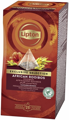 Thee Lipton Exclusive Afrikaanse rooibos pk/25-2