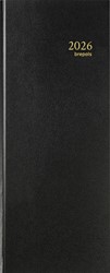 Agenda 2025 Saturnus lang 1 dag / 1 pagina 12,8x33cm zwart