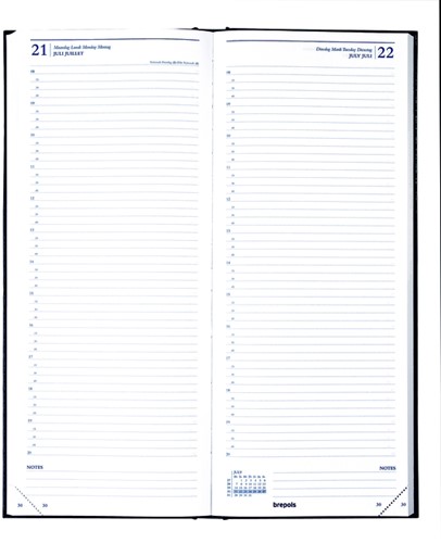 Agenda 2027 Brepols Saturnus Lima 1dag/1pagina zwart-2
