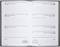 Agenda 2025 Saturnus kort 7 dagen / 2 pagina's 13,3x20,8cm zwart-2