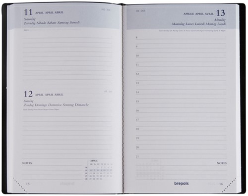 Agenda 2027 Brepols Breform Seta 1dag/1pagina zwart-3