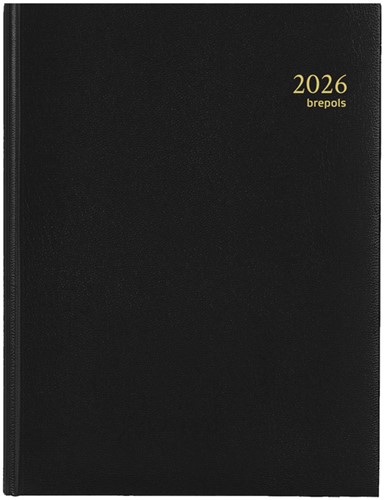 Agenda 2025 Timing 7 dagen / 2 pagina's 17,2x22cm witte inhoud zwart
