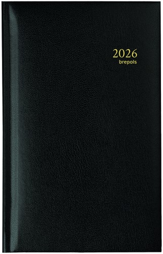 Agenda 2025 Interplan gebonden 7 dagen / 2 pagina's 9x16cm zwart