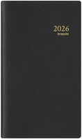 Agenda 2026 Interplan luxe spiraal Genova 7 dagen / 2 pagina's 8,9x16cm zwart