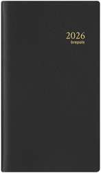 Agenda 2026 Interplan luxe spiraal Genova 7 dagen / 2 pagina's 8,9x16cm zwart