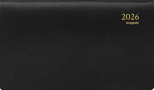 Agenda 2025 Omniplan spiraal 7 dagen / 2 pagina's 9x16cm zwart