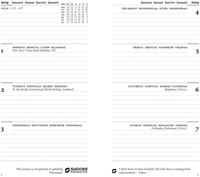Agenda Succes Standaard leer bruin + vulling 7 dagen / 2 pagina's met sluitlip-2
