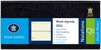 Agenda 2026 Ryam Notations Mundior 7dagen/2pagina's landscape zwart