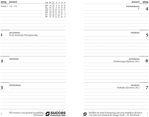Agendavulling 2027 Succes Senior 7dagen/2pagina's-2