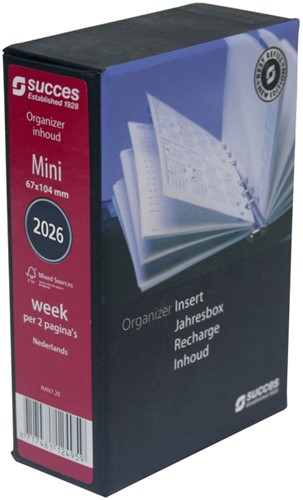 Agendavulling 2026 Succes Mini 7dagen/2pagina's