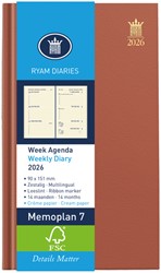 Agenda 2027 Ryam Memoplan 7 Nappa 7dagen/2pagina's assorti