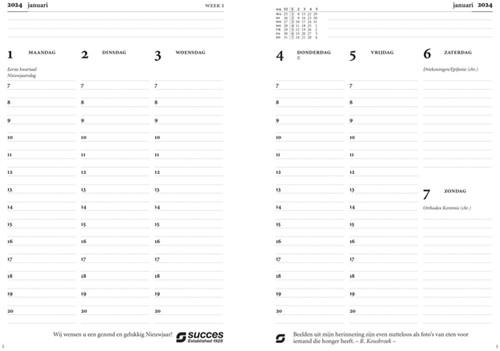 Agendavulling 2027 Succes Executive A5 7dagen/2pagina's-2