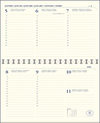 Agendavulling 2026 Ryam Memoplan 7 Compact 7 dagen/2pagina's landscape crème