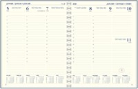 Agenda 2027 Ryam Executive Nappa 7dagen/2pagina's ringplastic zwart-2
