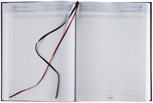 Agenda 2027 Brepols Bremax Santex A4 1dag/2pag 8 kolommen bordeaux-2
