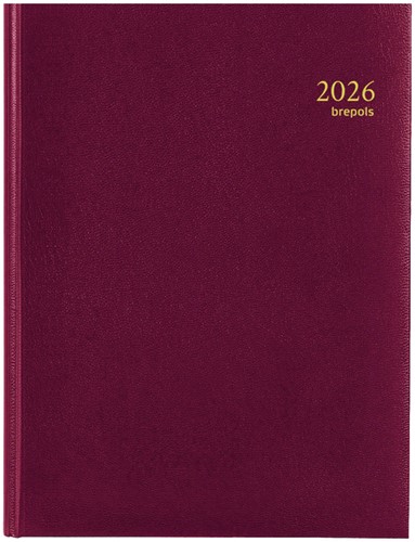 Agenda 2026 Brepols Timing Lima 7dagen/2pagina's bordeaux
