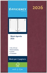 Agenda 2026 Ryam Efficiency Baladek 7dagen/2pagina's bordeaux
