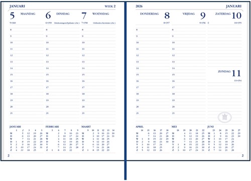 Agenda 2026 Ryam Weekplan Plus Mercury 7dagen/2pagina's rood-2