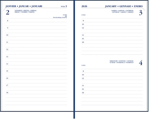 Agenda 2026 Ryam Memoplan 1 Mundior 1dag/1pagina bordeaux-3