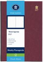 Agenda 2027 Ryam Weekly Mundior 7dagen/2pagina's bordeaux
