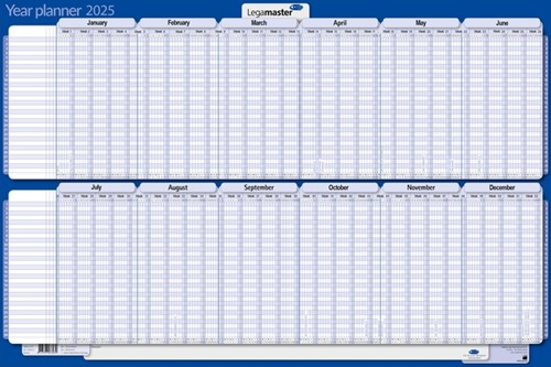 Jaarplanner 60x90cm projectplanner gelamineerd