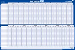 Jaarplanner 60x90cm projectplanner gelamineerd