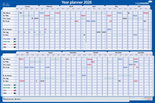 Jaarplanner 60x90cm projectplanner gelamineerd-2