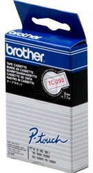 Brothertape TC-292  9mm rood op wit