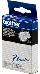 Brothertape TC-103 12mm blauw op transparant