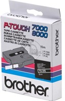 Brothertape TX-315  6mm wit op zwart