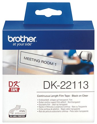 Etiket Brother  62mmx15,24m duurzaam film continue lengte  DK-22113