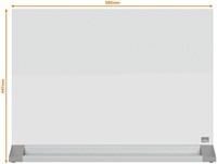Desktop glasbord Nobo diamond-5