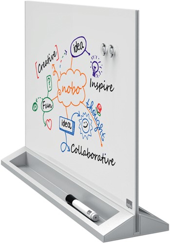 Desktop glasbord Nobo diamond-2
