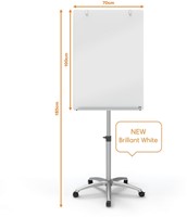 Flipover Nobo Diamond glass mobiel 100x70cm -2