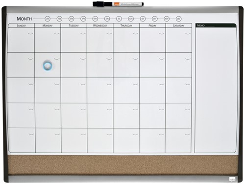 Duobord Quartet 58.5x43cm plan gewelfd gelakt/kurk