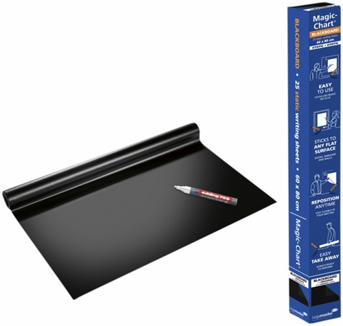 Magic-Chart Legamaster Whiteboard 60x80cm zwart rol/25vel-3