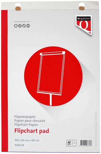 Flipoverpapier ruit/blanco 65x100cm Quantore 50vel-2