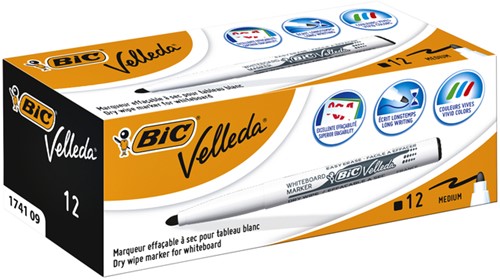 Viltstift Bic Velleda 1741 zwart-2